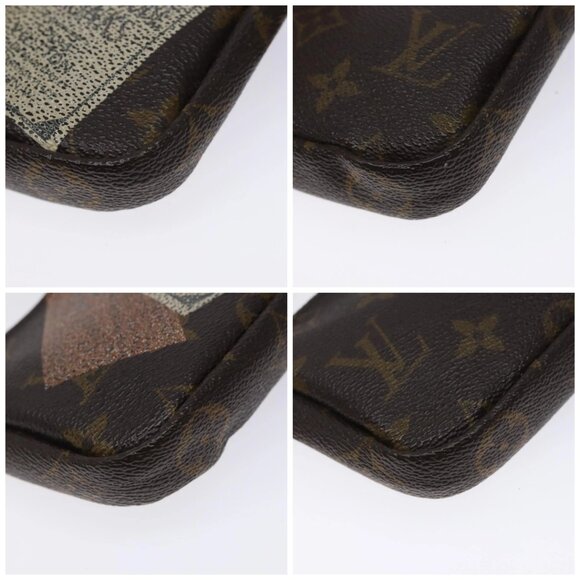 LOUIS VUITTON Monogram Label Collection Trousse Cre Pouch M63800 LV Auth 131828 - Picture 14 of 16